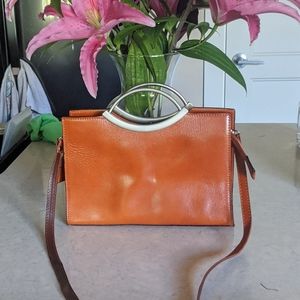 Brown leather purse